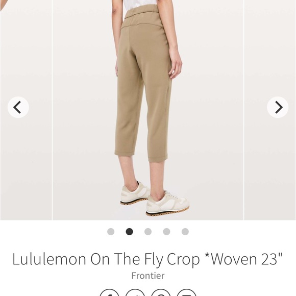 Lululemon On the Fly woven crop 23” size 4 - Picture 2 of 9